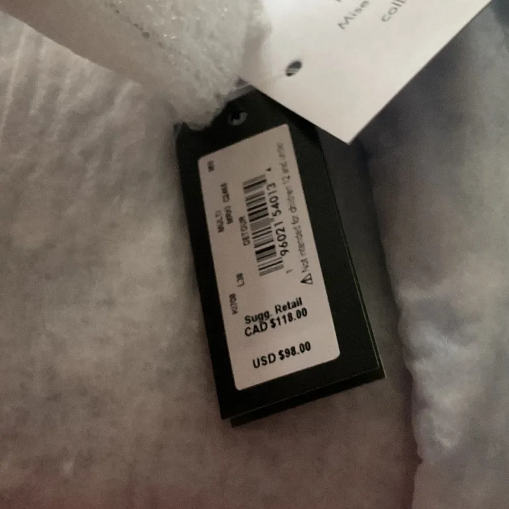 kate spade Orange and Black Detour Sign Key/Fob Holder